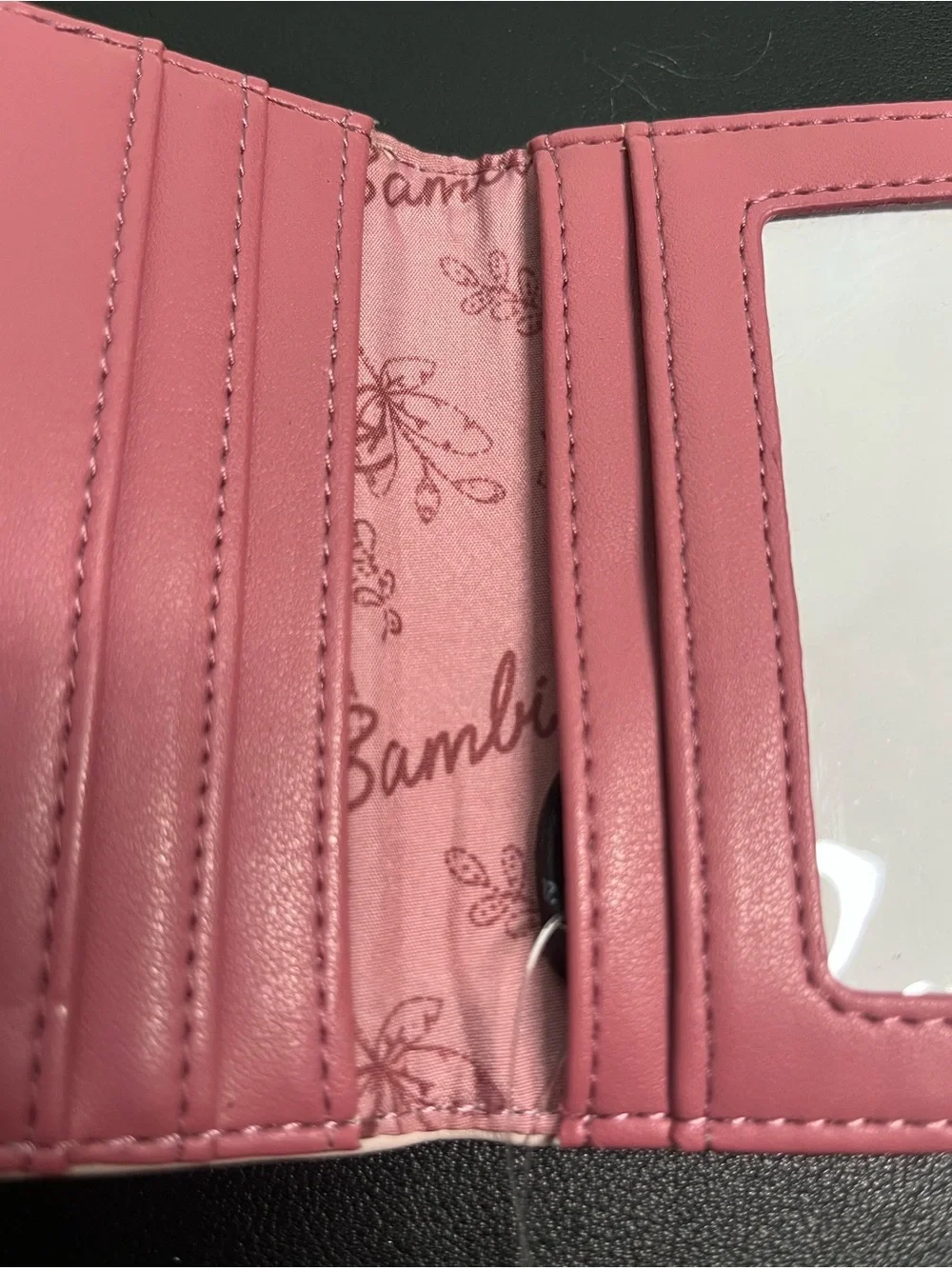 Disney Pink Bambi Foldover Card Wallet